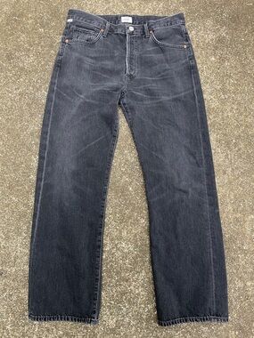Citizens Of Humanity Black Straight-Leg Jeans